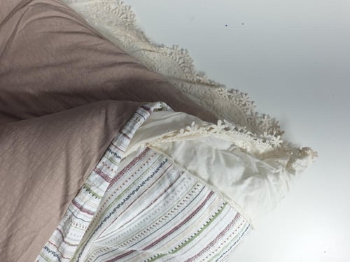 مفرش ميلانو دانتيل مشجر 8 قطع صيفي مزدوج