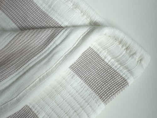 مفرش مضغوط هلا قطن كتان صيفي مزدوج