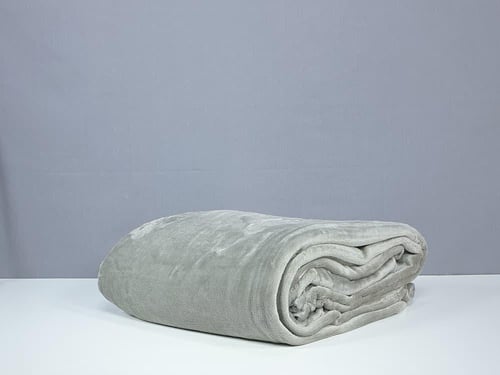 بطانية ديلارا ناعمة لون رمادي غامق شتوي مفرد