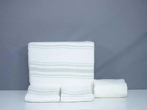 مفرش مضغوط هلا قطن كتان صيفي مزدوج