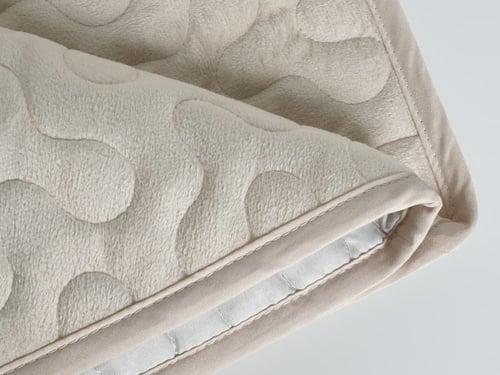 مفرش مضغوط فلوريا لون بيج شتوي مفرد ونصف