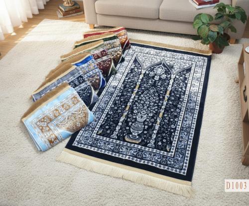 سجادة صلاة المدينة تركي فاخرة ألوان متعددة