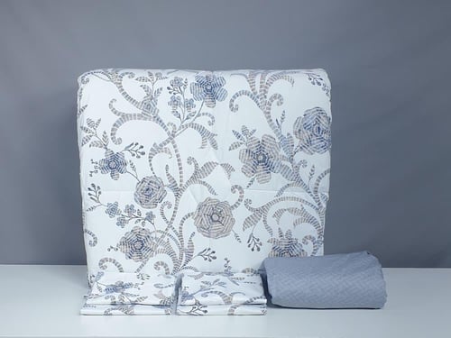 مفرش كادي مشجر قطن 100% صيفي مزدوج