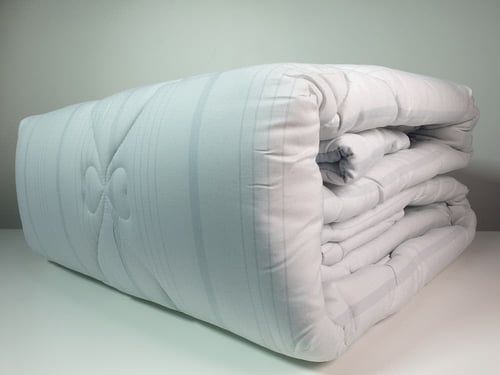 مفرش هوتيل فندقي مقلم لون بحري صيفي مزدوج