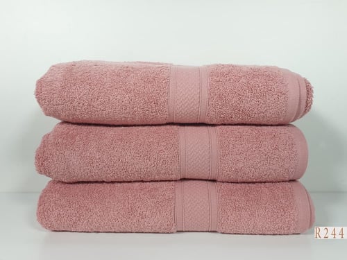 منشفة فندقية وردي 70*140 cm وزن 550 جرام