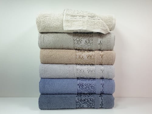 منشفة جيندا قطن جاكار مقاس 140*70 cm ألوان متعددة