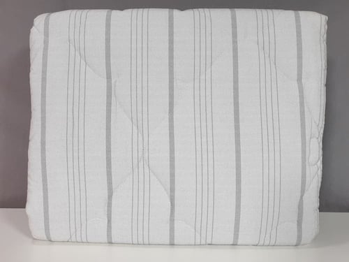 مفرش هوتيل فندقي مقلم لون أسود صيفي مزدوج