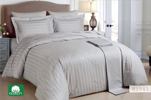 مفرش فنادق أوليفيا رصاصي فاتح بحشوة منفصلة قطن 100...