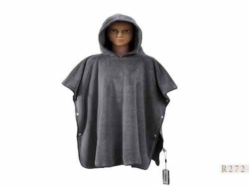 روب أطفال زراير مقاس 6/8 سنوات لون رمادي