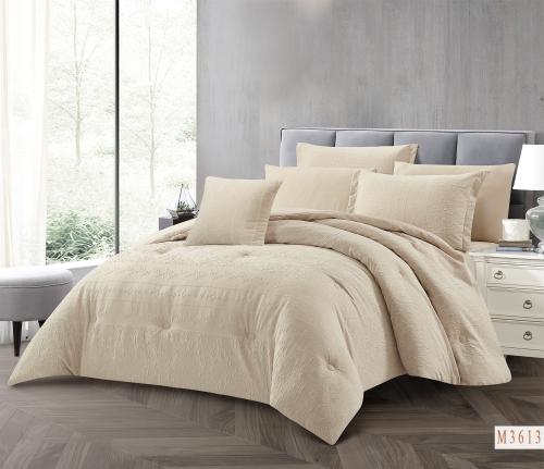 مفرش ريتاج لون بيج 7 قطع صيفي مزدوج