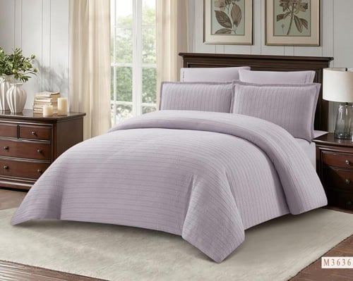 مفرش جولي لون موف صيفي مفرد ونصف