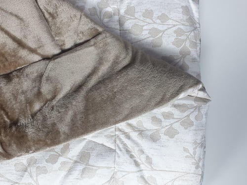 مفرش توهين مخمل مشجر شتوي مفرد ونصف