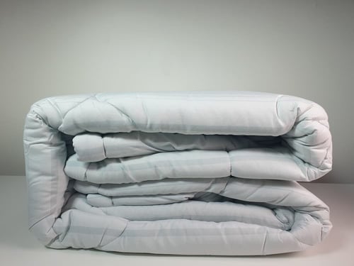 مفرش هوتيل فندقي مقلم لون بحري صيفي مزدوج