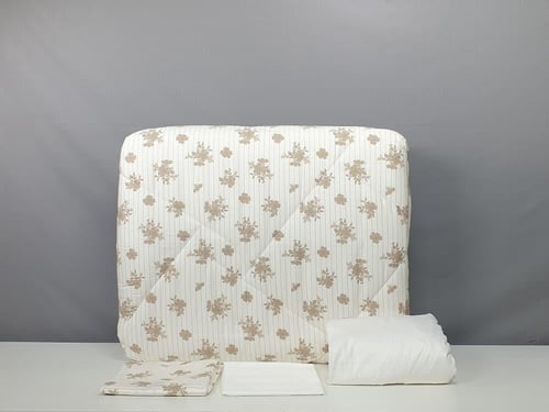 مفرش ريتان مشجر قطن 100% صيفي مفرد ونصف