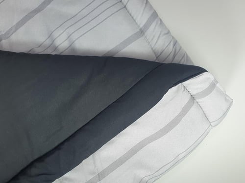 مفرش هوتيل فندقي مقلم لون أسود صيفي مفرد ونصف