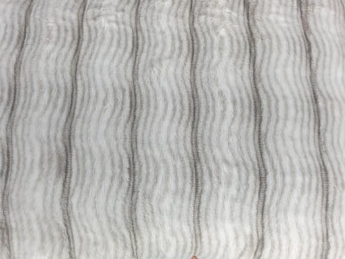 مفرش كتاليا فرو أرنب لون رمادي شتوي مزدوج