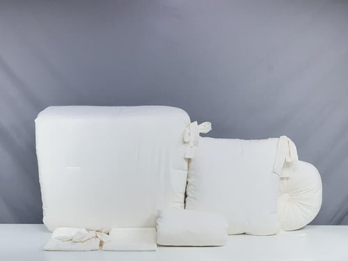 مفرش ميان لون سكري 6 قطع صيفي مفرد ونصف