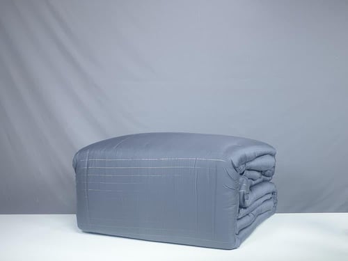 مفرش تينسل سايكورا قطن 100% لون رصاصي غامق 8 قطع ص...