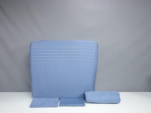 مفرش تينسل سايكورا قطن 100% لون أزرق صيفي مفرد ونص...