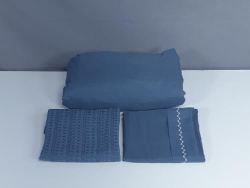 مفرش جولي لون رصاصي غامق صيفي مفرد ونصف