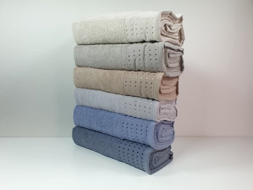 منشفة لينا قطن جاكار مقاس 140*70 cm ألوان متعددة