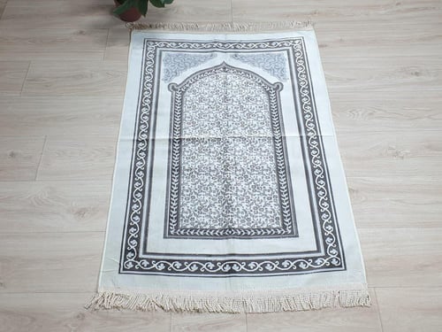 سجادة صلاة محراب دانتيل بني 80*cm 120