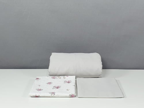 مفرش زينة مشجر قطن 100% صيفي مفرد ونصف