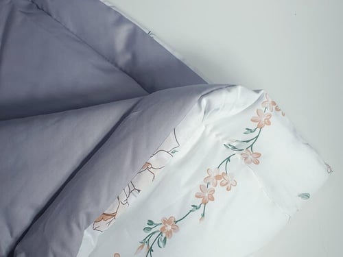 مفرش جمانة مشجر 7 قطع قطن 100% صيفي مزدوج