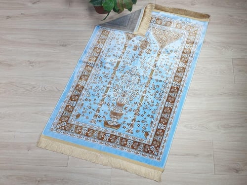 سجادة صلاة المدينة تركي فاخرة ألوان متعددة