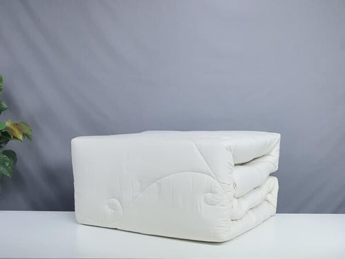 مفرش رواني دانتيل لون بيج صيفي مزدوج