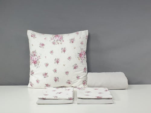 مفرش زينة مشجر 7 قطع قطن 100% صيفي مزدوج