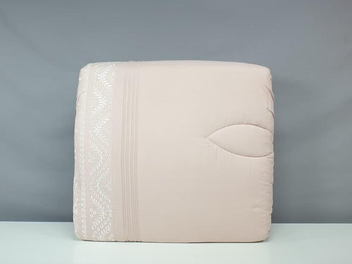 مفرش ايسل لحمي مطرز 5 قطع صيفي مفرد ونصف