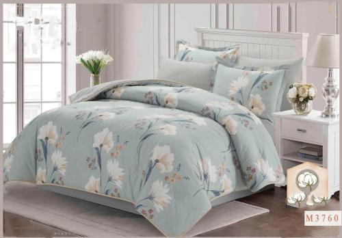 مفرش سديم مشجر قطن 100% صيفي مزدوج