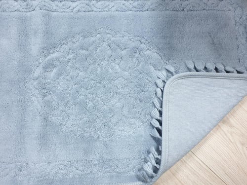 سجادة أرضية تركي رصاصي فاتح قطن 100% 50*80 CM