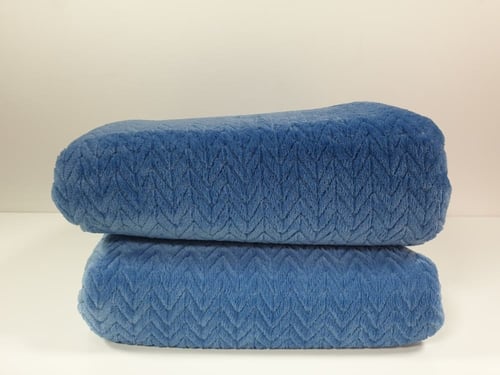 بطانية سمارت فلانيل لون سماوي مفرد 220*160 cm