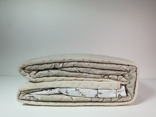 مفرش مضغوط فلوريا لون بيج شتوي مفرد ونصف