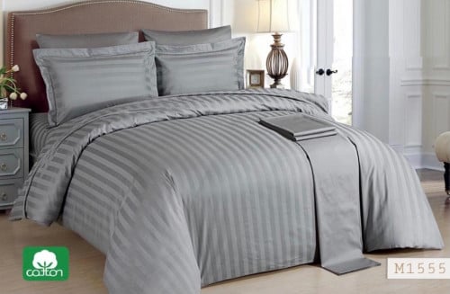 مفرش فنادق أوليفيا رصاصي بحشوة منفصلة قطن 100% صيف...