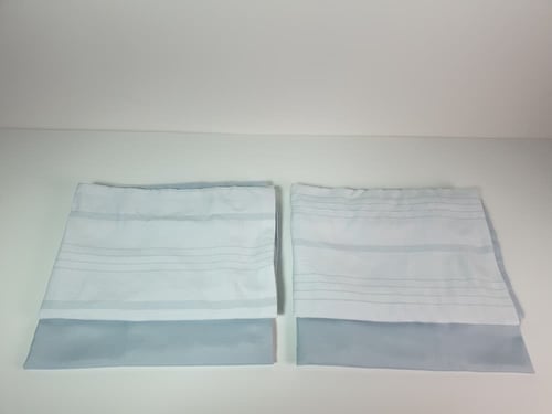 مفرش هوتيل فندقي مقلم لون بحري صيفي مزدوج