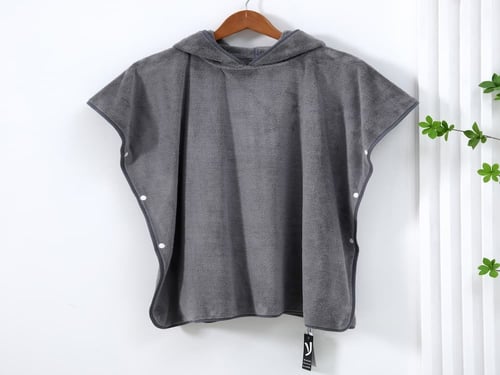 روب أطفال زراير مقاس 6/8 سنوات لون رمادي