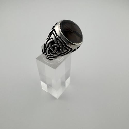 خاتم عقيق نقش يدوي