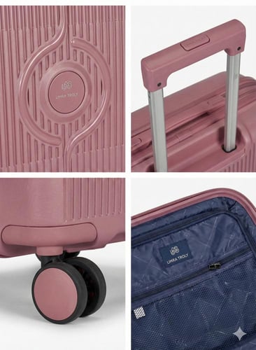 طقم حقائب سفر 4 قطع من مادة البولي بروبلين (PP) -...