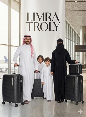 طقم حقائب سفر 4 قطع من مادة البولي بروبلين (PP) -...