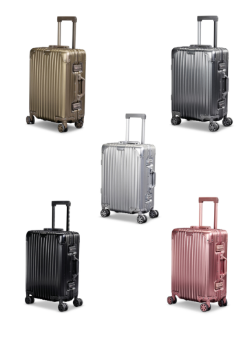 شنطة سفر ليمرا مقاس 20 بوصة مصنوعة من الالومنيوم ا...