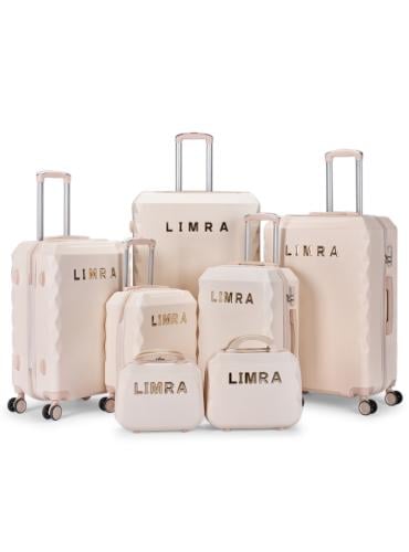 طقم شنط سفر حجم كبير مكون من 7 حقائب من ليمرا لون...