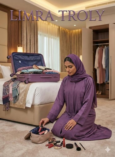 طقم حقائب سفر 4 قطع من مادة البولي بروبلين (PP) -...