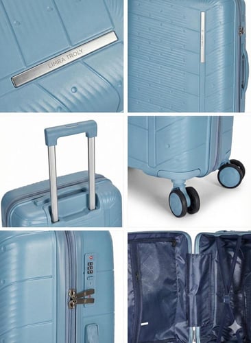 طقم حقائب سفر 4 قطع من مادة البولي بروبلين (PP) -...