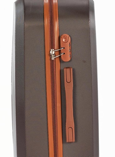 طقم شنط سفر مكون من 5 حقائب أمتعة لون بني / اورانج