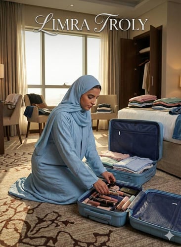 طقم حقائب سفر 4 قطع من مادة البولي بروبلين (PP) -...