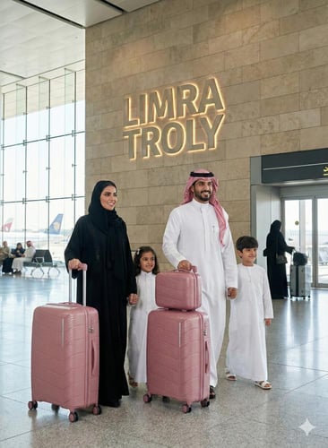 طقم حقائب سفر 4 قطع من مادة البولي بروبلين (PP) -...