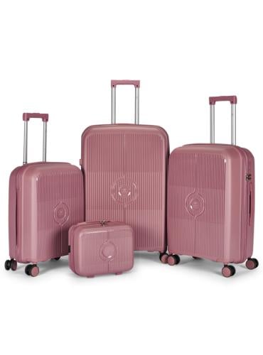 طقم حقائب سفر 4 قطع من مادة البولي بروبلين (PP) -...